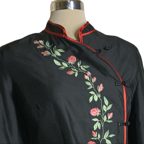 Fusion Black Embroidered Authentic Chinese Style - Picture 6 of 12